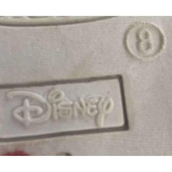 Disney Minnie Mouse women Size 8 Gray Polka Dot Sneakers red sparkle laces NWT - Picture 9 of 9